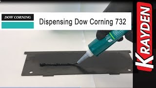 Dowsil 732 Silicone Sealant Manually Dispensed [upl. by Poppo]