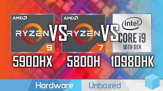 AMD Ryzen 9 5900HX vs Ryzen 7 5800H Benchmark Review [upl. by Darya326]