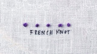 How to do a French Knot [upl. by Youngran]