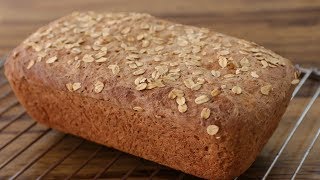 Easy Oatmeal Bread Recipe  How to Make Oatmeal Bread [upl. by Lledraw]