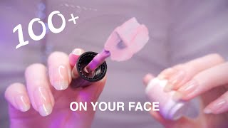 ASMR 100 TRIGGERS on YOUR FACE First Person  NonStop Tingles [upl. by Zadoc]