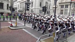 Royal Marines Beating Retreat 2018 [upl. by Ahsinnor]