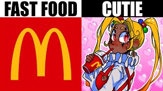 TURNING FAST FOOD INTO CUTE GIRLS [upl. by Boeke]