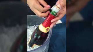 How to open sparkling juice bottle Red Grape [upl. by Irah]