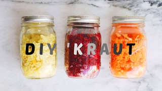 HOW TO MAKE SAUERKRAUT AT HOME  DIY Easy Recipe [upl. by Nnovahs621]