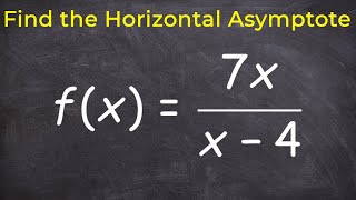 Learn how to find the horizontal asymptote [upl. by Mcnair]