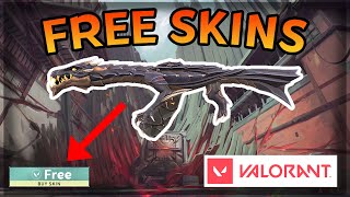 HOW TO GET FREE SKINS IN VALORANT [upl. by Lanti]