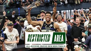 AllAccess Bucks Win NBA Championship  Giannis Drops 50 Points Finals Locker Room Celebration [upl. by Vonnie]