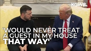 Portland nonprofit aiding Ukrainians reacts to Zelenskyy Trump JD Vance Oval Office meeting [upl. by Ennayar]