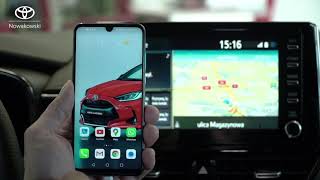 Jak połączyć nasz telefon z Toyotą Bluetooth  Android AutoampApple Car Play [upl. by Ahcatan204]