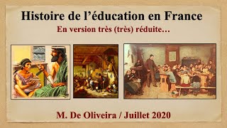 Histoire de léducation en France  en version très réduite [upl. by Vallo]