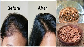 Your Hair Will Grow Like Crazy Just Eat 1 TableSpoon Daily for Hair Growth FLAXSEEDS for Long Hair [upl. by Yblok]