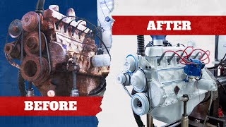 Old Engine Restoration Start to Finish Ford 300 Inline Six ASMR [upl. by Sweyn570]