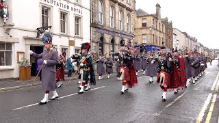 Farewell to Gibraltar by SCOTS Pipes amp Drums and combined Royal Regiment of Scotland bands [upl. by Hgielac]