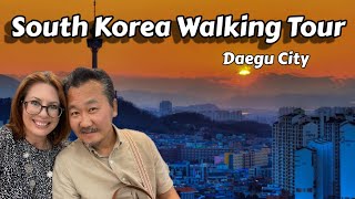 South Korea Downtown Daegu Walking Tour [upl. by Siradal]