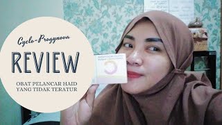 REVIEW OBAT PELANCAR HAID • CycloProgynova [upl. by Yelah]