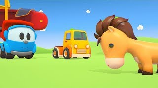 ðŸš—ðŸ´ðŸŽ¬ Leo il Camion Curioso  Il Cavallo  Cartoni per bambini ðŸŽ¶ðŸ‘¶âœ¨ [upl. by Ecidna]