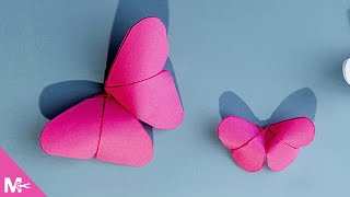 ► Como hacer MARIPOSAS DE PAPEL en 5 MINUTOS 😱🦋 [upl. by Lapham]