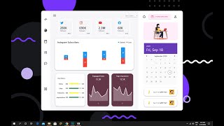 C WPF Material Design UI  Social Blade Dashboard [upl. by Eidlog]