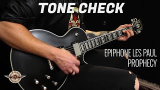 TONE CHECK Epiphone Les Paul Prophecy Guitar Demo  No Talking [upl. by Hnad]