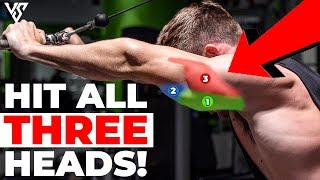 Full Tricep Workout for MASSIVE Arms HIT ALL 3 HEADS  V SHRED [upl. by Barnard]