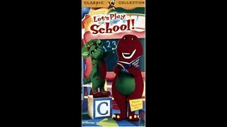 Barney Lets Play School 1999 VHS [upl. by Claribel]