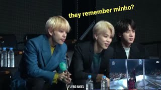 BTS Reaction to Stray Kids GDA 2019 [upl. by Ahsikit541]