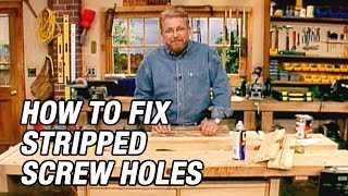 How to Fix Stripped Screw Holes [upl. by Thia]