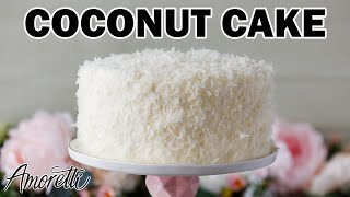 How to Make Coconut Cake  SImple Coconut Cake Recipe [upl. by Hnil]