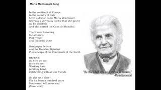 Maria Montessori Song [upl. by Dewain]