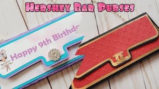 How to make hershey bar purses  embossed [upl. by Nyltak]