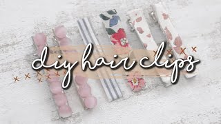 3 EASY DIY HAIR CLIPS [upl. by Ailaza]