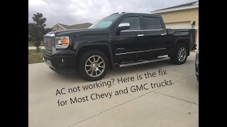 AC condenser replacement  GMCChevy truck [upl. by Atilam]