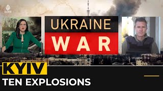 LATEST UPDATES More than 10 explosions occurred in the Ukrainian capital Kyiv [upl. by Idnaj]