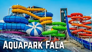 ALL WATER SLIDES at Aquapark Fala Łódź Poland [upl. by Hildie]