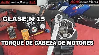 Cómo dar TORQUE a CABEZA DE MOTORES de MOTOCICLETAS  FÁCIL [upl. by Ennahtur]