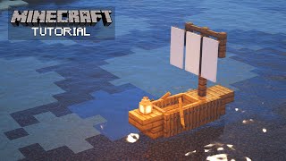 Minecraft How To Build a Small Boat Tutorial [upl. by Eric]