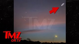 Clear Shots of UFO Spotted Above Freeway on Outskirts of Los Angeles  TMZ TV [upl. by Harimas]