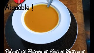 Soupe  Velouté de Potiron Courge Butternut et Patate Douce [upl. by Margalo]