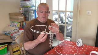 How to make a Fabric Lamp shade [upl. by Darees17]