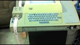 Altair 8800  Video 71  Loading 4K BASIC with a Teletype [upl. by Retsehc82]