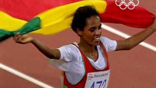 Derartu Tulu Wins Olympic Gold  Barcelona 1992 Olympics [upl. by Buzz]