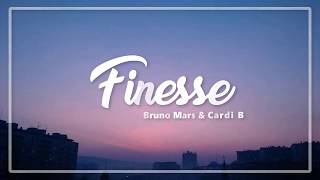 Finesse  Bruno Mars ft Cardi B Lyrics [upl. by Galitea]