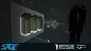 Space Engineers Airtight Hangars Bigger Doors Update 01075 [upl. by Rebor]