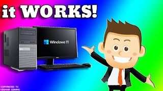 How to Install Windows 11 on Unsupported PC Dell Optiplex amp TPM 12 [upl. by Tsan]