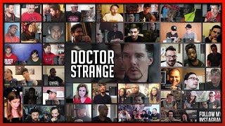 DOCTOR STRANGE Official Trailer 2 MEGA Reactions Mashup 50 People [upl. by Doro]