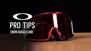 SNOW GOGGLE CARE  OAKLEY PRO TIPS [upl. by Hagar847]