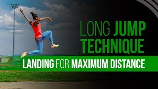 Long Jump Technique  Landing for Maximum Distance [upl. by Nawk321]