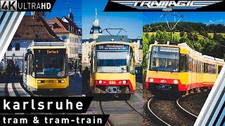 Karlsruhe Straßenbahn amp Stadtbahn  4K [upl. by Funch552]