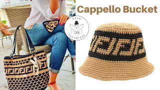 TUTORIAL Cappello quotBucketquot alluncinetto [upl. by Anaitak]